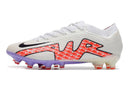 Chuteira Nike Air Zoom Mercurial Vapor 15 Elite Campo - Branco e Vermelho