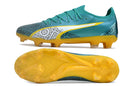 Chaussure de football Puma Ultra Ultimate FG bleu et jaune "Dream Factory"