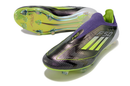 Chuteira Campo Adidas F50+ LL FG Roxa e Verde "Fast Reborn"
