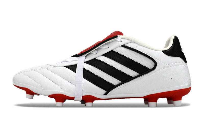 Chuteira Campo Adidas Copa Gloro 2 FG Branca, Preta e Vermelha