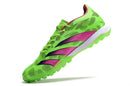 Chaussure de foot Adidas Predator Elite TF verte et rose