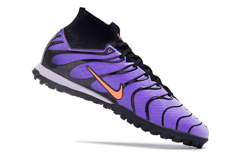Chaussure de foot Nike Air Zoom Mercurial Superfly 9 Elite TF violette "Air Max TN"