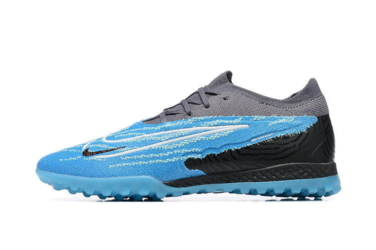 Chuteira Society Nike Phantom GX Elite TF Azul e Preta