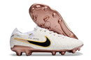 Chaussure de foot Nike Tiempo Legend 10 Elite FG blanche et dorée "United Golden Pack"