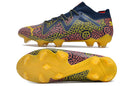 Chaussure de foot Puma Future Ultimate FG bleu et jaune