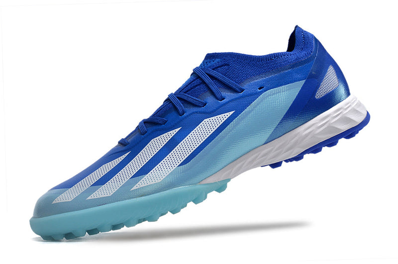 Chaussure de foot Adidas X CrazyFast.1 TF bleue "Marine Rush Pack"