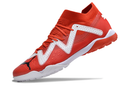 Chaussure de foot Puma Future Ultimate TF rouge et blanche