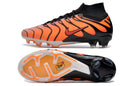 Chuteira Campo Nike Air Zoom Mercurial Superfly 9 Elite FG Laranja e Preta