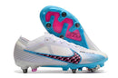 Chuteira Nike Mercurial Vapor 15 Elite SG Campo - Branco e Azul