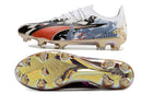 Chaussure de football Puma Ultra Ultimate FG blanche, bleue et rose "Legacy of Speed"