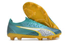 Chaussure de football Puma Ultra Ultimate FG bleu et jaune "Dream Factory"