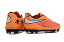 Chuteira Campo Nike Retrô Hypervenom Phantom I FG Laranja, Vermelha, Branca e Preta