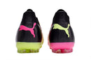 Chaussure de foot Puma Future Ultimate MG noire, verte et rose "Tricks Pack"