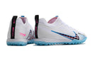 Chuteira Nike Air Zoom Mercurial Vapor 15 Pro Society - Branco e Azul