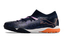 Chaussure de foot Puma Future 7 TF bleu, blanc et rose "Teaser"