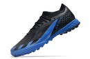 Chaussure de foot Adidas X Crazyfast.1 TF noire et bleue "Bugatti"