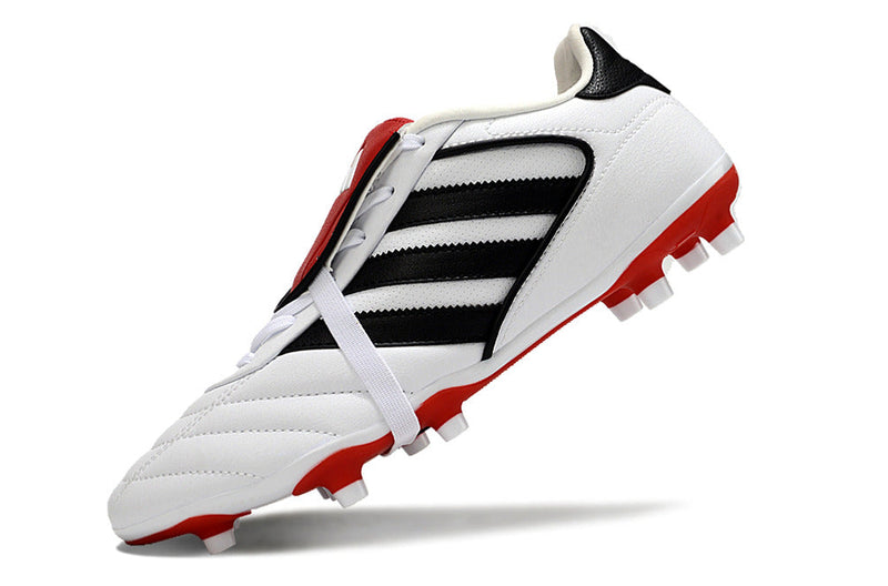 Chuteira Campo Adidas Copa Gloro 2 FG Branca, Preta e Vermelha