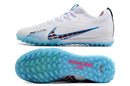 Chuteira Nike Air Zoom Mercurial Vapor 15 Pro Society - Branco e Azul
