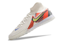 Chaussure de foot Nike Phantom Luna 2 Elite TF blanche, grise et rouge "Barna Pack"
