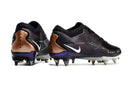 Chuteira Campo Nike Air Zoom Mercurial Vapor 15 Elite Trava Mista Preta e Cobre "Especial 2001 Pack"