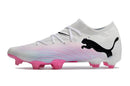 Chaussure de football Puma Future 7 FG blanche et rose "Phenomenal Pack"