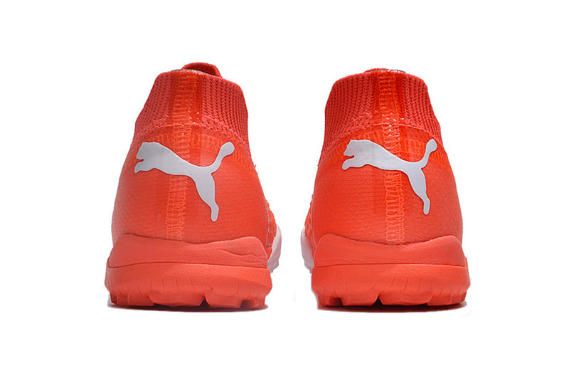 Chaussure de foot Puma Future Ultimate TF rouge et blanche "Inferno"