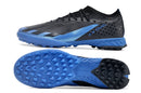 Chaussure de foot Adidas X Crazyfast.1 TF noire et bleue "Bugatti"