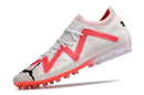 Chaussure de foot Society Puma Future Ultimate MG Blanche et Rouge "Breakthrough Pack"
