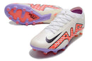 Chuteira Nike Air Zoom Mercurial Vapor 15 Elite Campo - Branco e Vermelho