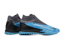 Chaussure de foot Society Nike Phantom GX DF Elite TF Bleu et Noir