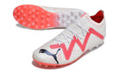 Chaussure de foot Society Puma Future Ultimate MG Blanche et Rouge "Breakthrough Pack"