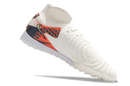Chaussure de foot Nike Phantom Luna 2 Elite TF blanche, grise et rouge "Barna Pack"