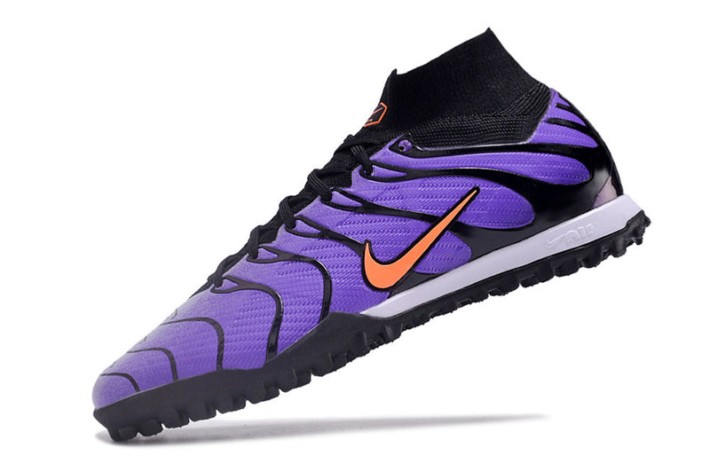 Chaussure de foot Nike Air Zoom Mercurial Superfly 9 Elite TF violette "Air Max TN"