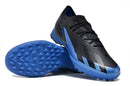 Chaussure de foot Adidas X Crazyfast.1 TF noire et bleue "Bugatti"