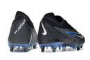 Chaussure de foot Nike Phantom GX Elite, semelle mixte, noire et bleue "Black Pack"