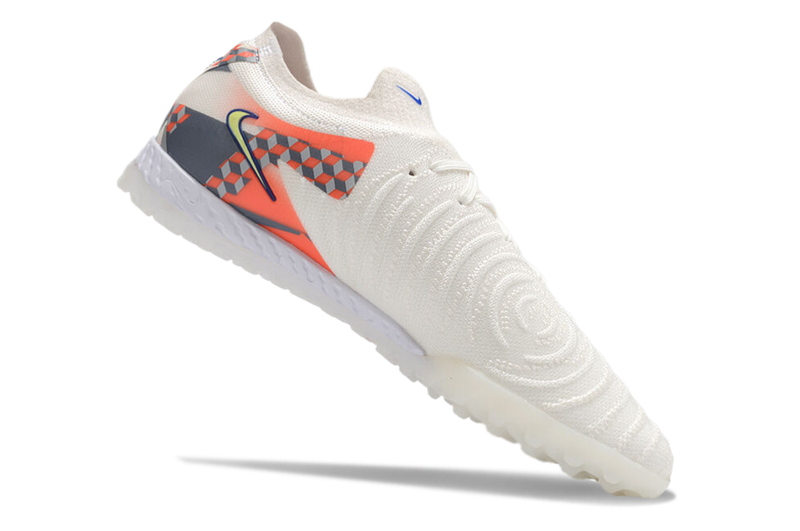 Chaussure de foot Nike Phantom GX 2 Elite TF, blanc, gris et rouge "Barna Pack"