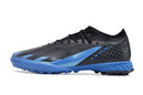 Chaussure de foot Adidas X Crazyfast.1 TF noire et bleue "Bugatti"