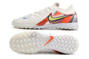 Chaussure de foot Nike Phantom GX 2 Elite TF, blanc, gris et rouge "Barna Pack"