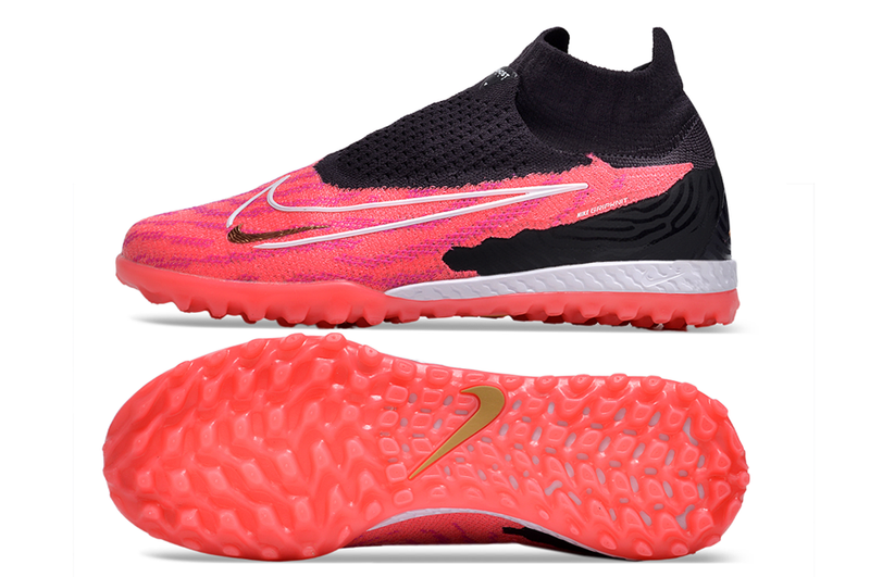 Chaussure de foot Nike Phantom GX DF Elite noire et rose "Generation Pack"