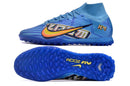 Chuteira Society Nike Air Zoom Mercurial Superfly 9 Elite TF Azul "Mbappe Comic"