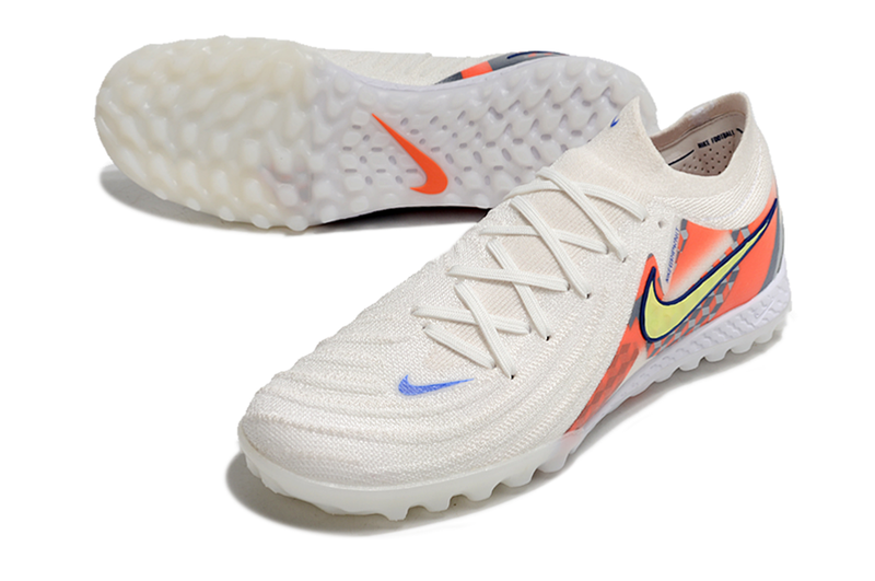 Chaussure de foot Nike Phantom GX 2 Elite TF, blanc, gris et rouge "Barna Pack"