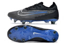 Chaussure de foot Nike Phantom GX Elite, semelle mixte, noire et bleue "Black Pack"