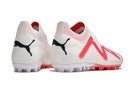 Chaussure de foot Society Puma Future Ultimate MG Blanche et Rouge "Breakthrough Pack"
