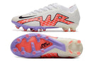 Chuteira Nike Air Zoom Mercurial Vapor 15 Elite Campo - Branco e Vermelho