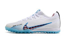 Chuteira Nike Air Zoom Mercurial Vapor 15 Pro Society - Branco e Azul