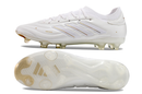 Chuteira Campo Adidas Copa Pure II + FG Branca e Dourada