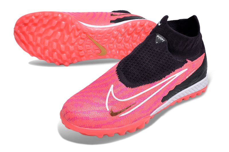 Chaussure de foot Nike Phantom GX DF Elite noire et rose "Generation Pack"