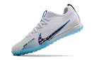 Chuteira Nike Air Zoom Mercurial Vapor 15 Pro Society - Branco e Azul