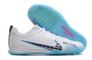 Chuteira Nike Air Zoom Mercurial Vapor 15 Pro Futsal - Branco e Azul
