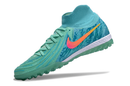 Chaussure de foot Nike Phantom Luna Elite TF Bleu et Vert "Vortex Pack"